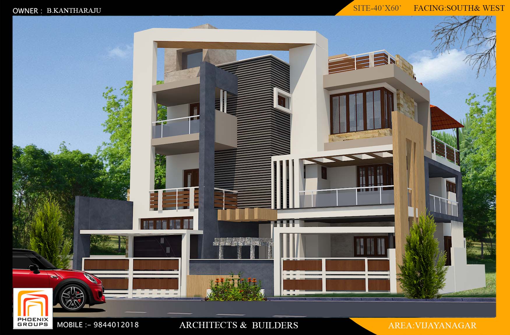 B.Kantharaju's House Construction at Vijayanagar, Mysore